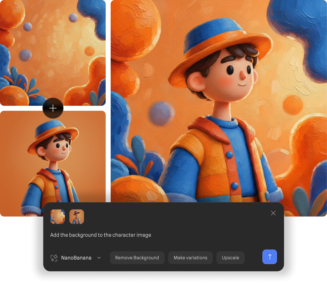Built-in AI image generation